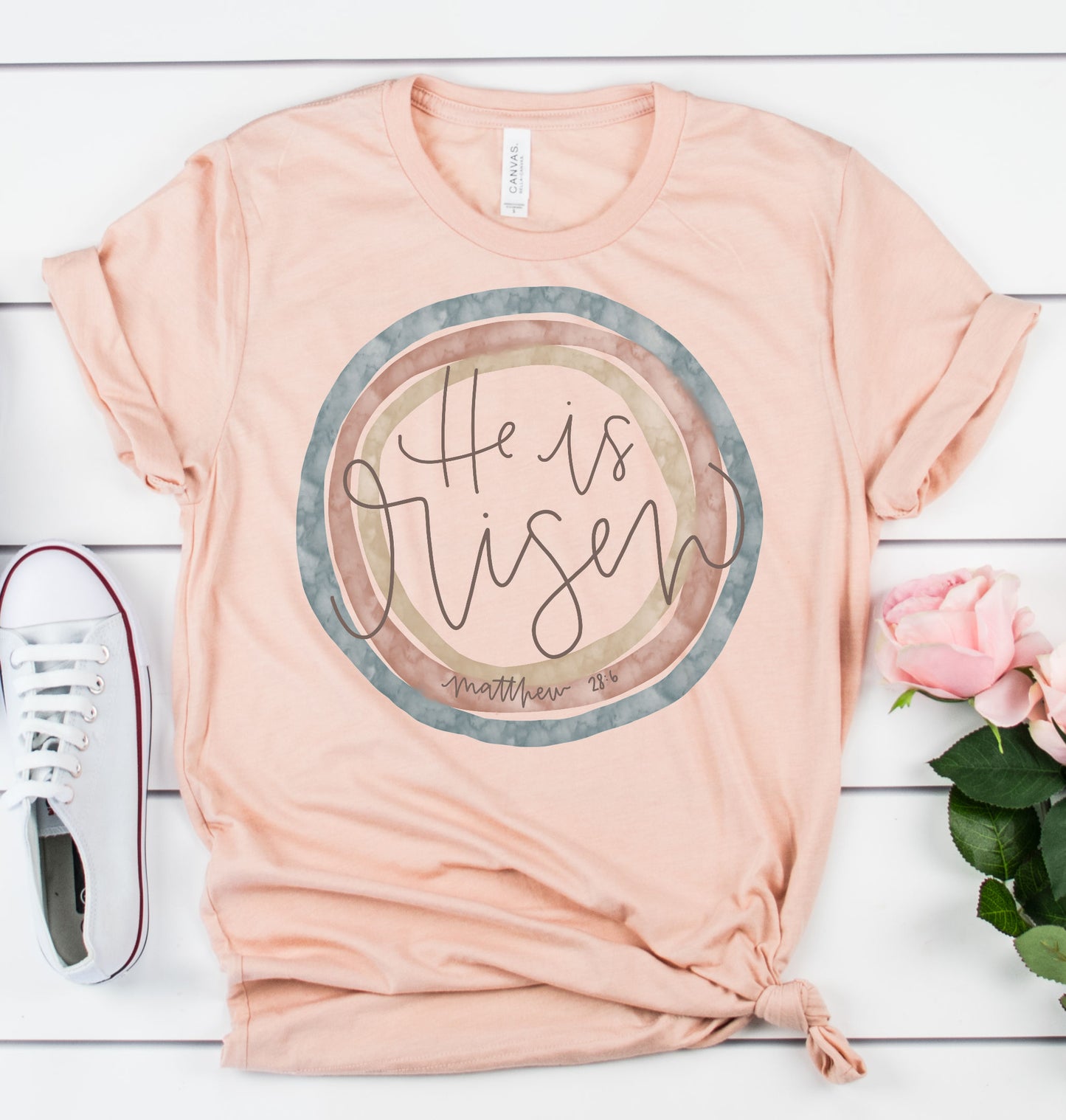 He is Risen Circle Graphic Tee