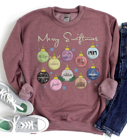 Merry Swiftmas Ornaments Graphic Tee