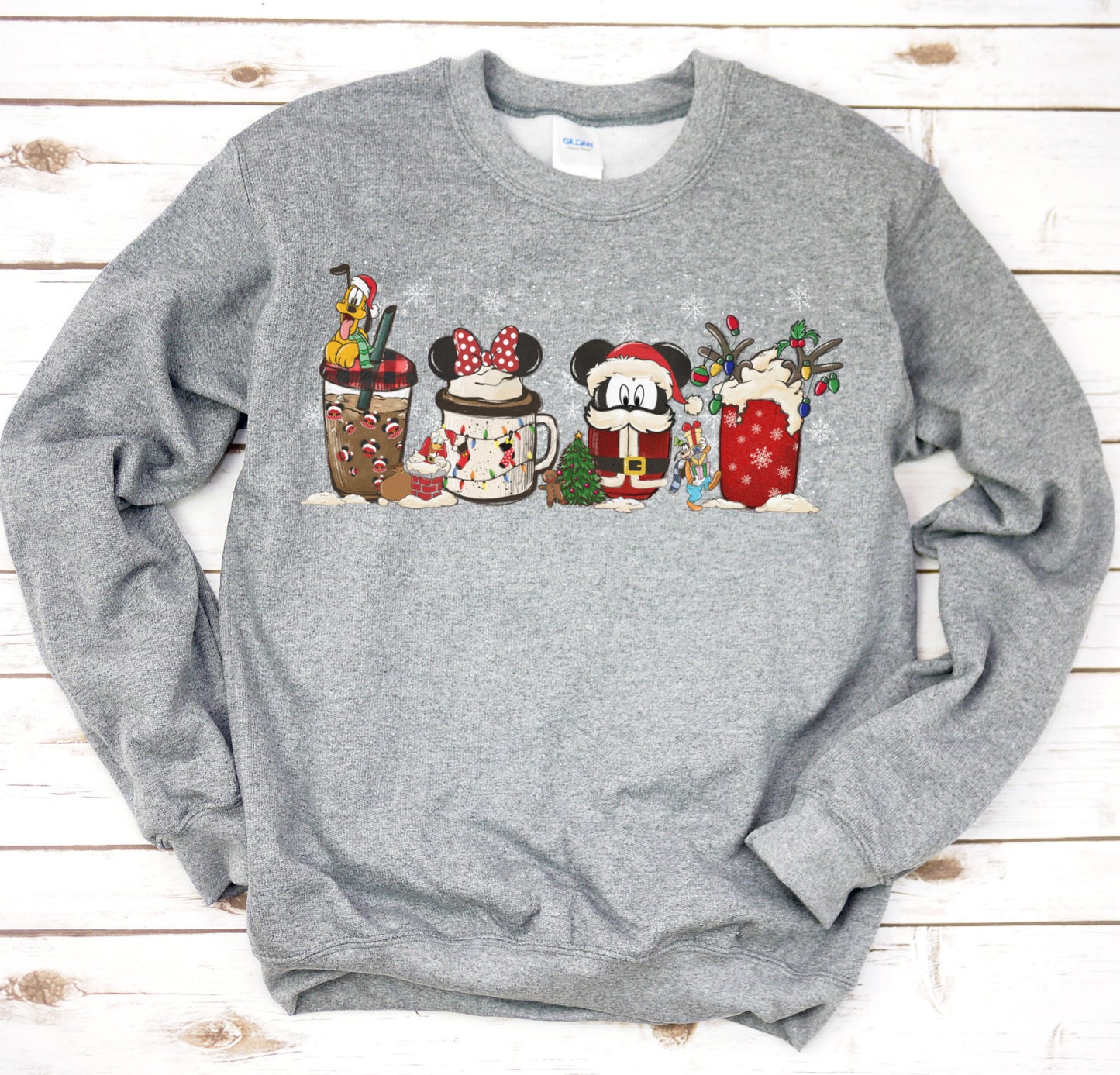 Mouse Christmas Latte Coffee Graphic Tee