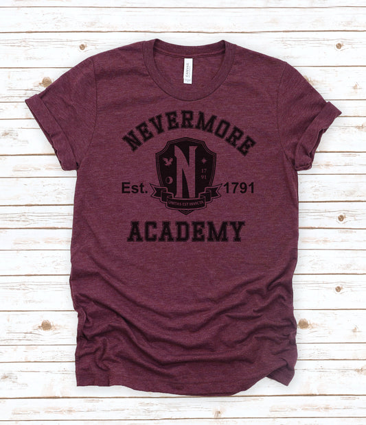 Never More Academy Graphic Tee