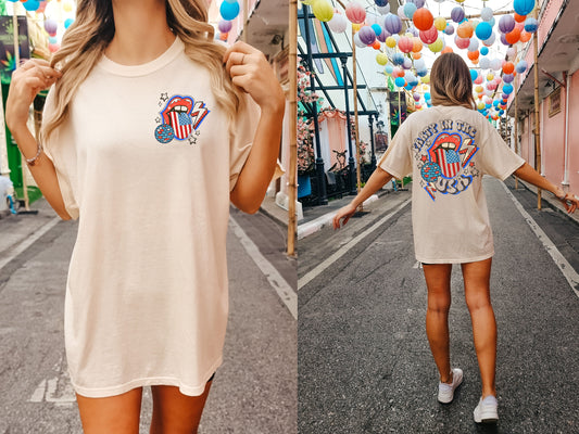 Party in the USA Tongue Graphic Tee