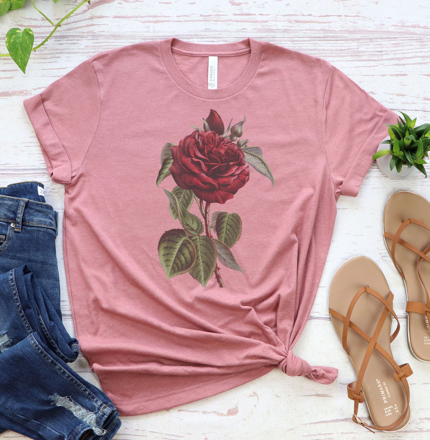 Red Rose Graphic Tee