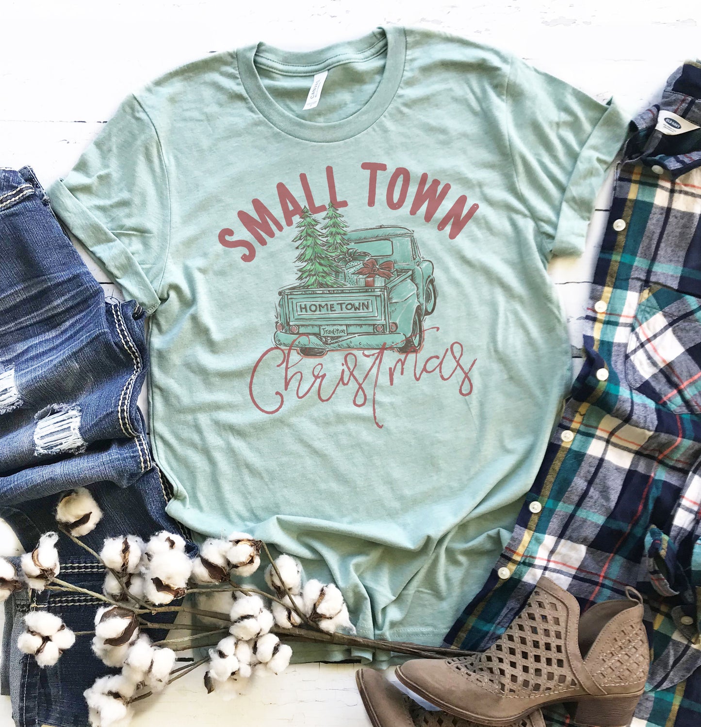 Small Town Christmas Graphic Tee