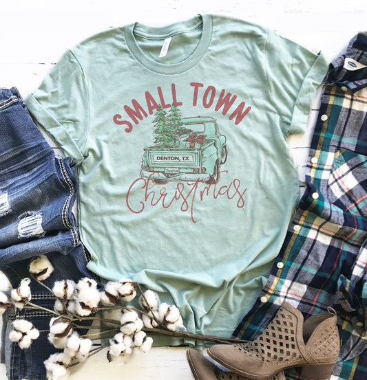 Small Town Christmas Graphic Tee