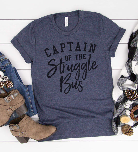 Captain of the Struggle Bus Graphic Tee