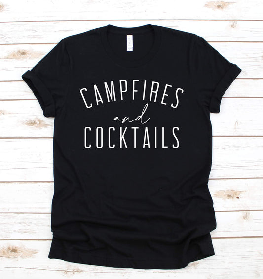 Campfire and Cocktails Graphic Tee