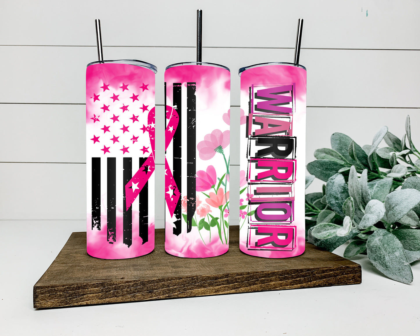 Breast Cancer Warrior Tumbler