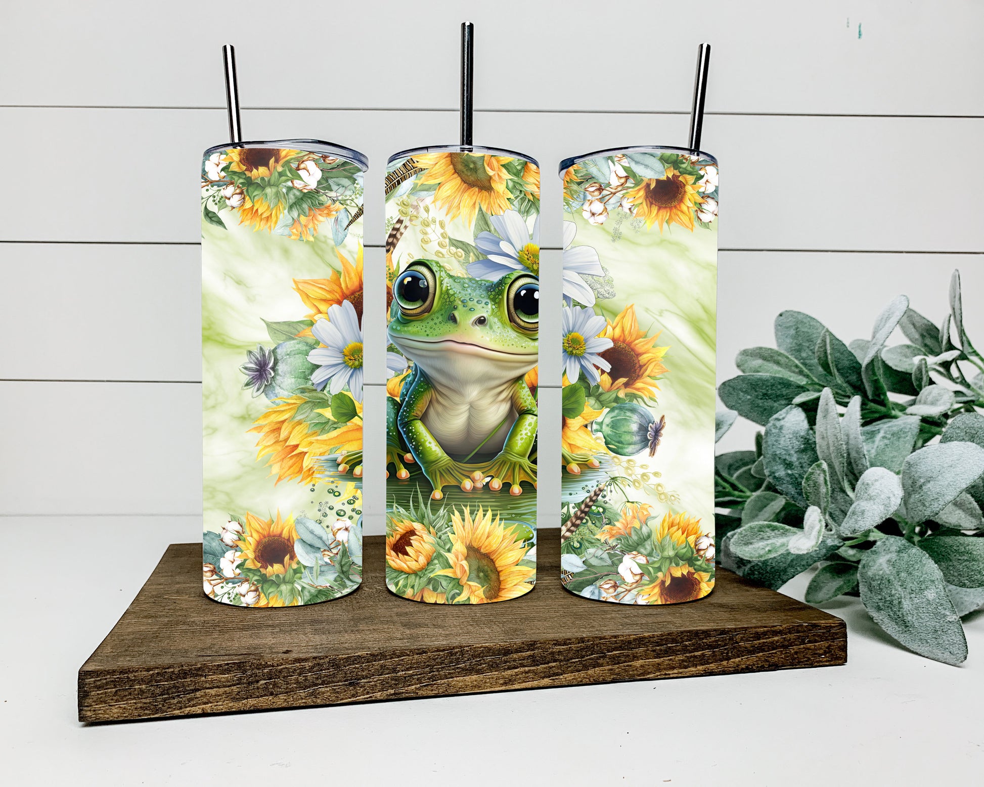 Sunflower Frog Tumbler – Studio SixtyOne