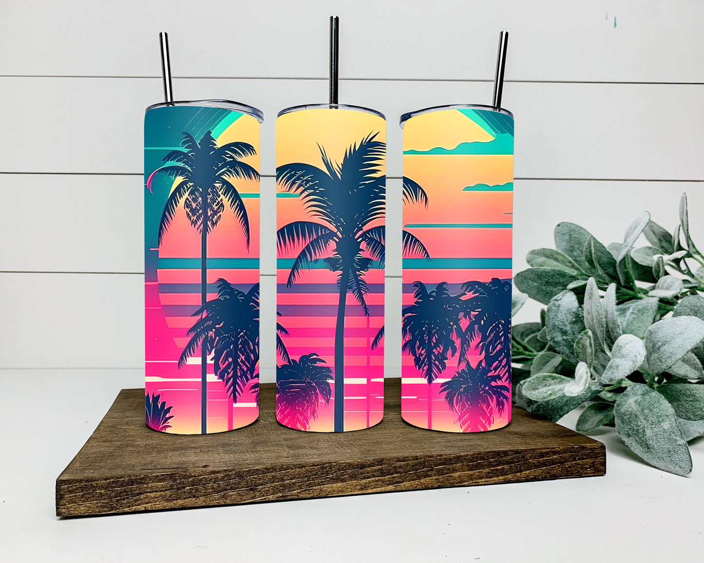 Neon Beach Tumbler