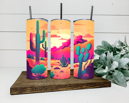 Neon Desert Tumbler