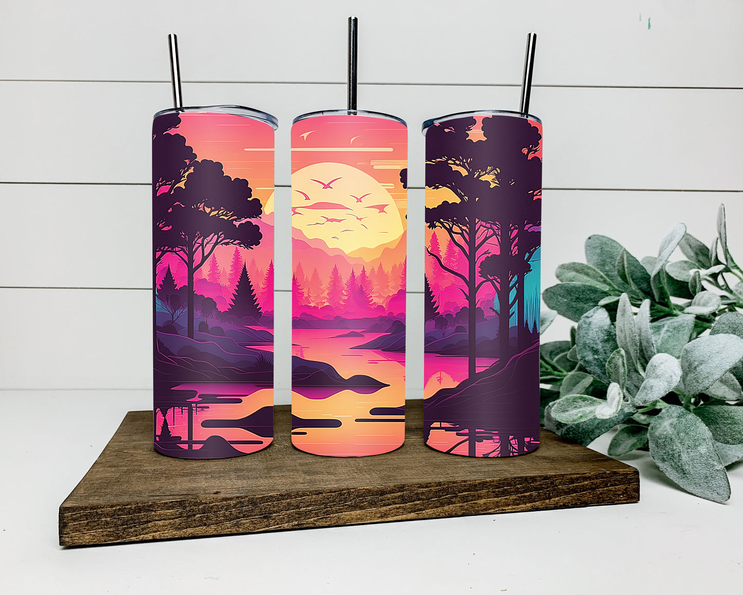 Neon Forest Tumbler