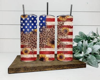 Sunflower Flag Tumbler